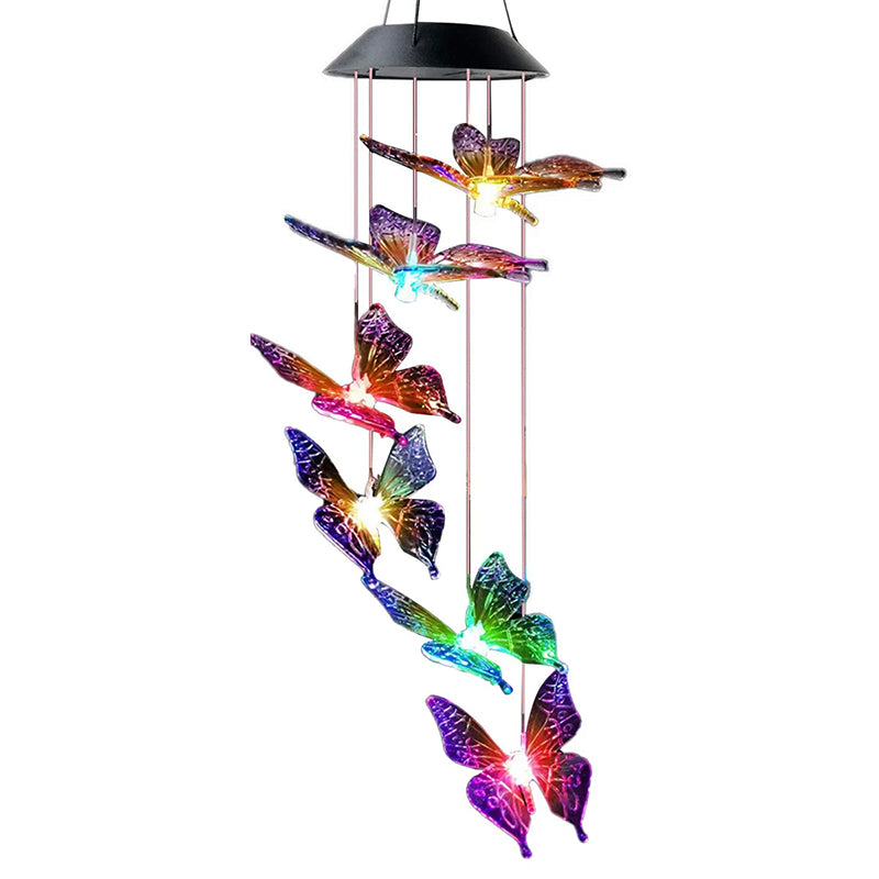 Butterfly Solar Wind Chime Light