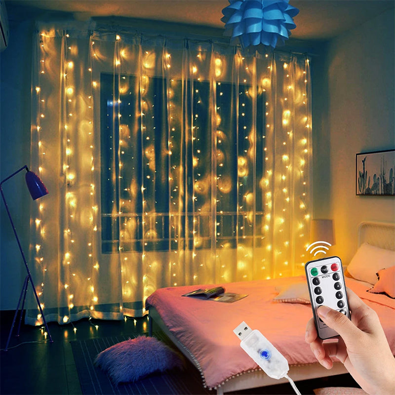 LED Lights Magic Curtain