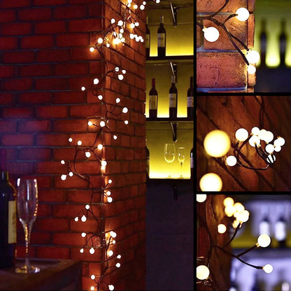 Luminous Rattan Branch Decor