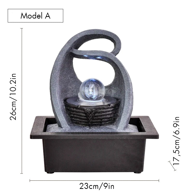 Mystic Waters Desktop Fountain