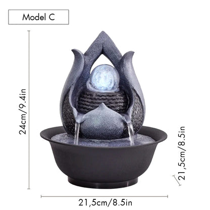 Mystic Waters Desktop Fountain