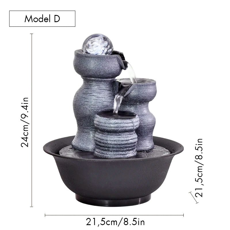 Mystic Waters Desktop Fountain