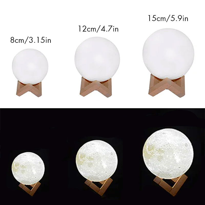 Rechargeable Moon Desk Lamp