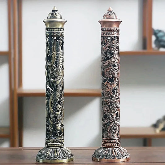 Retro Column Vertical Incense Burner