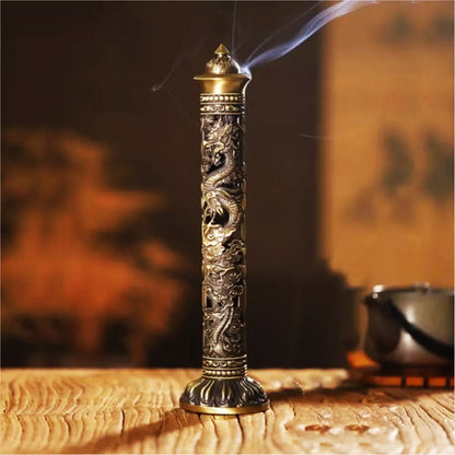 Retro Column Vertical Incense Burner