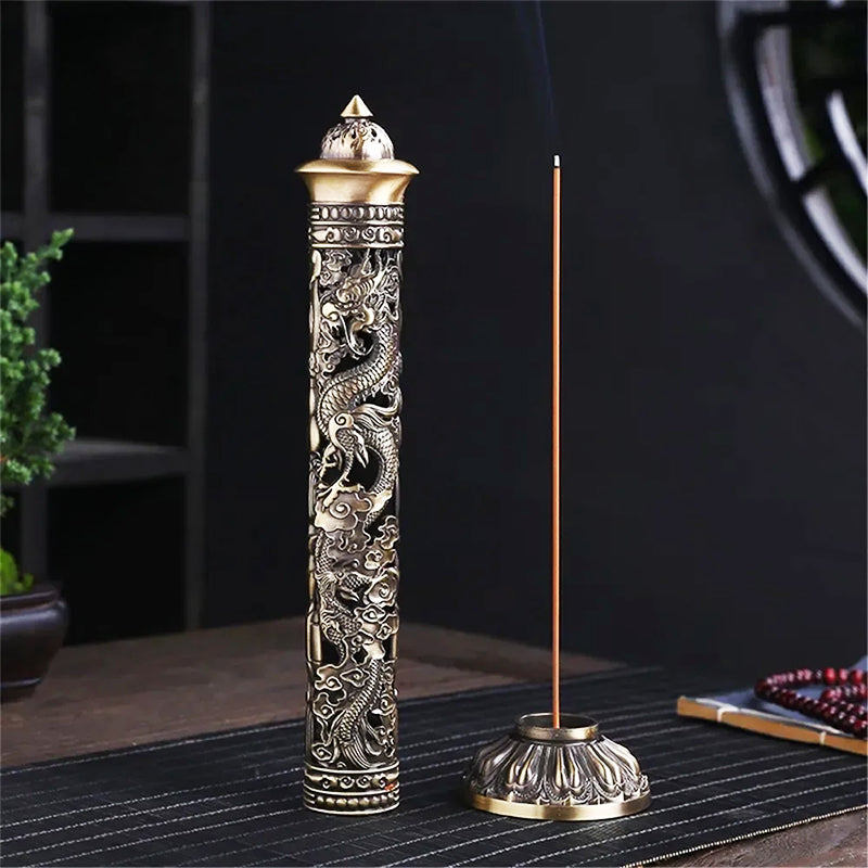 Retro Column Vertical Incense Burner