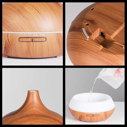 Serenity Wood Grain Essential Oil Diffuser