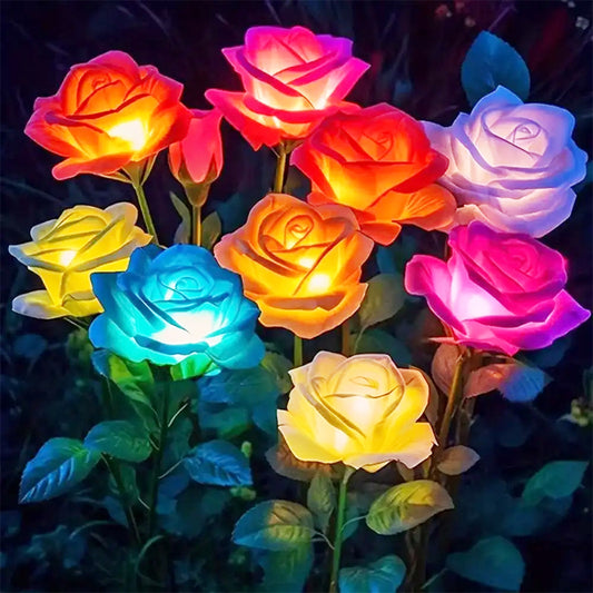 Solar Rose Garden Lights