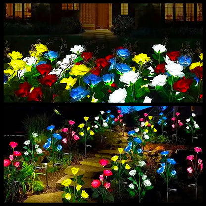 Solar Rose Garden Lights