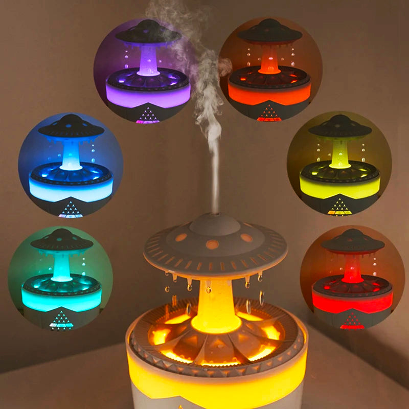 UFO Raindrop Aroma Difuser and Air Humidifier