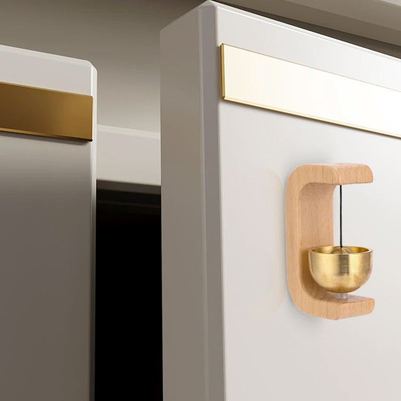 Wood & Brass Elegant Pendant Doorbell